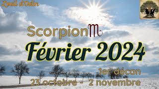 Scorpion 1er décan  février 2024 [upl. by Annawot457]