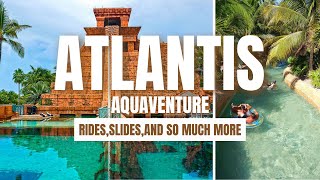 Worlds largest Water Park  Atlantis Paradise Island Bahamas  Aquaventure  River Rides  Dolphin [upl. by Anilem685]