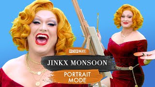 Jinkx Monsoon Talks All Stars 7 and Paints A SelfPortrait [upl. by Anaeerb437]