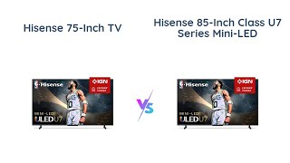 📺 Hisense 75Inch vs 85Inch U7 Series MiniLED ULED 4K TV 🆚 Which is the Better Pick 🤔 [upl. by Oiled628]