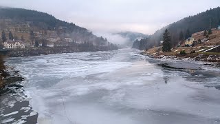 Der Elbestausee im WINTER  KrausebaudenTalsperre bei Spindlermühle [upl. by Paco178]