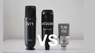 RODE NT1 vs Neumann TLM 102 vs AT2035 [upl. by Kcirdef]