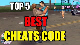 GTA Vice City  Top 5  Cheat Codes  New 2022   SHAKEEL GTA [upl. by Aihsiyt794]