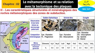 Caractéristiques des roches métamorphiques des zones de subduction BAC SVT شرح بالداريجة [upl. by Yoo552]