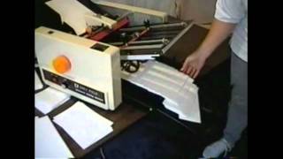 Dynafold DE8 Professional Paper Folding Machine Demo Video [upl. by Patnode204]