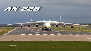 Antonov An225 Mriya landing in England 4K video Антонов Ан225 Мрия посадка в Англии [upl. by Redmund]