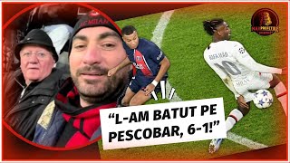 PATANIILE lui Mitica Dragomir cu Pescobar la Milan  PSG 21 in Champions League [upl. by Terese]