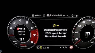 Audi RS4 B9  ACCELARATION  STAGE 1 CHIPTUNING  0200 KMH [upl. by Rayna]