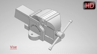 Vise Autodesk Inventor Tutorial [upl. by Nyleda]