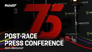 MotoGP™ postrace Press Conference 🎙️  2024 BritishGP [upl. by Monagan]