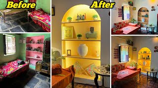 Extreme Vintage Living Room Makeover  Wabisabi style in low budget [upl. by Hansel]