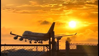 Kalitta Air Cargo Boeing 747 with Awesome Sunset  LAX July 30 2022 [upl. by Baseler]