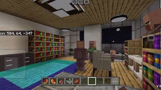 Minecraft living with the villagers day 1 [upl. by Vincenz]