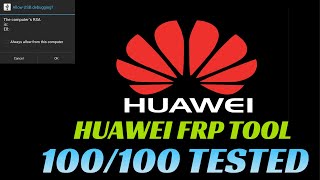 HuaweiHonor FRP Tool 100100 tested  FRP Bypass ADB Mode Method 2024 [upl. by Acihsay246]