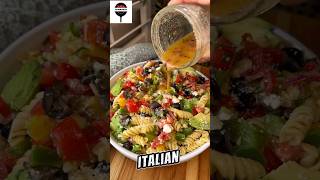 zesty italian pasta 🍝 salad 🥗 recipe🙆 shorts viral reels pasta italian [upl. by Tanitansy12]