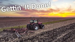 Shredding Disking And Chisel Plowing Corn Stalks  Illinois Farm Vlog 58 [upl. by Tirrell]