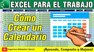 Cómo crear un calendario en Excel [upl. by Gove105]