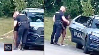 Cop Allegedly Caught Kissing Getting in Backseat of Patrol Car with Woman Now Under Investigation [upl. by Nillor]