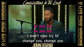 Conversations In The Dark  John Legend  Karaoké sans voix voix guide [upl. by Wallack167]