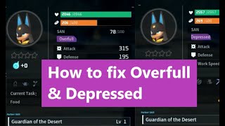 How to fix pals with Overfull and Depressed in PalWorld [upl. by Felske]