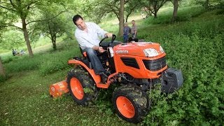 Kubota B1620 mit Ortolan T5 Mulchgerät [upl. by Retnyw703]