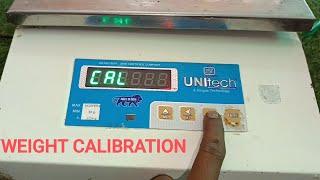 Unitech 30kg Electronic Weighing Scale Weight Calibration Process Step by Step 30kg in 10g [upl. by Elaen]