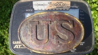 Metal Detecting a Purple Civil War Belt Buckle in the River wa Garrett AT Gold [upl. by Nevart128]