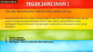 SAINS TAHUN 1 BAHAGIAN TUBUH DAN DERIA SAYA cikgootube pbltahun1 PBLTAHUN1 sainstahun1 [upl. by Rosemonde]