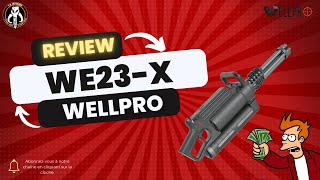 Airsoft  WELLPRO  Minigun WE23X chainsaw REVIEW [upl. by Ebsen]