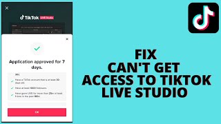 Why You Cant Get Access to Tiktok Live Studio [upl. by Etheline435]