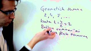 Matematik 5 C Geometrisk summawmv [upl. by Ecirtahs]