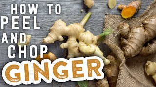 How to Peel and Chop Ginger  MyRecipes [upl. by Joelly196]