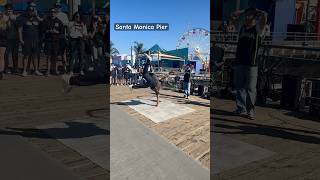 Performers at Santa Monica Pier losangeles [upl. by Enirehtak160]