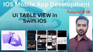 Tutorial 38 UI TABLE VIEW in Swift iOS  uitableview uitableviewdatasource uitableviewdelegate [upl. by Esylla363]