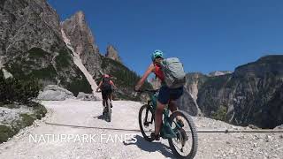 Transalp Dolomiti  Das Video zur Tour mit goalpsde  Reiseveranstalter für Mountainbike EMTB [upl. by Ylsew]