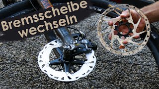 Bremsscheibe am Fahrrad wechseln MTB [upl. by Aniral710]