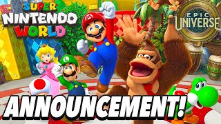 Super Nintendo World Officially Revealed for Epic Universe  New Details amp More [upl. by Enneite371]