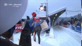 Natalie Geisenberger  RodelWeltcup in Oberhof 16012016 [upl. by Grodin]