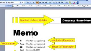 How to make a memo in Microsoft word by abdulkadir [upl. by Lemkul199]