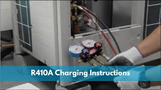 R410A Charging Instructions  Daikin Singapore [upl. by Rabbaj]