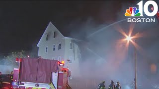 Dozens displaced after Peabody apartment building fire [upl. by Poll518]