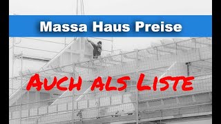 Massa Haus Preise  Was kosten Lifestyle Bodenplatte und die Pakete [upl. by Allebram]