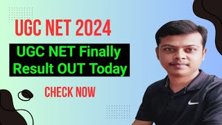 UGC NET Result 2024 Release  UGC NET 2024 Result  UGC NET Result 2024 Out Tonight [upl. by Ethelin]