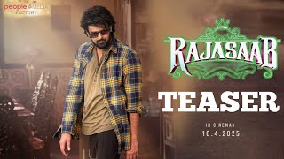 Raja Saab Movie First Look Teaser  Prabhas  Maruthi  Thaman S  Saripodhaa Adivaaram [upl. by Nepil969]