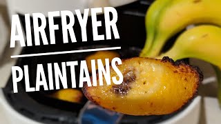 Frying plantains Bananas with the Philips Airfryer [upl. by Hairakcaz]