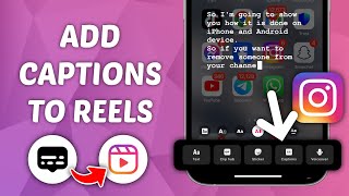 How to Add Captions to Instagram Reels  Generated Captions For Your REELS [upl. by Dorene820]