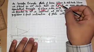 Projections of Plane Surfaces 11 Alpha angle Engineering Graphics Computer Aided Engineering Drawing [upl. by Airehc]