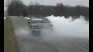 1995 Buick Roadmaster Headers X pipe Spintech Prostreets  Huge Burnout [upl. by Lenes]