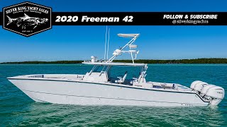 Freeman Boatworks 42 LR Offshore Center Console Quad Yamaha 300HP Owned By Legendary Scott Martin [upl. by Tosch]