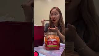 Comparing kimchi from Costco to Mama Kim’s koreanfood kimchi costco [upl. by Leahcimaj241]